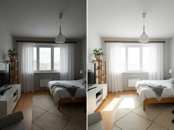 Virtual staging preview