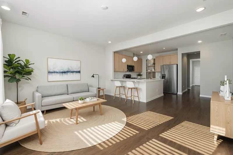 After - Virtually staged room