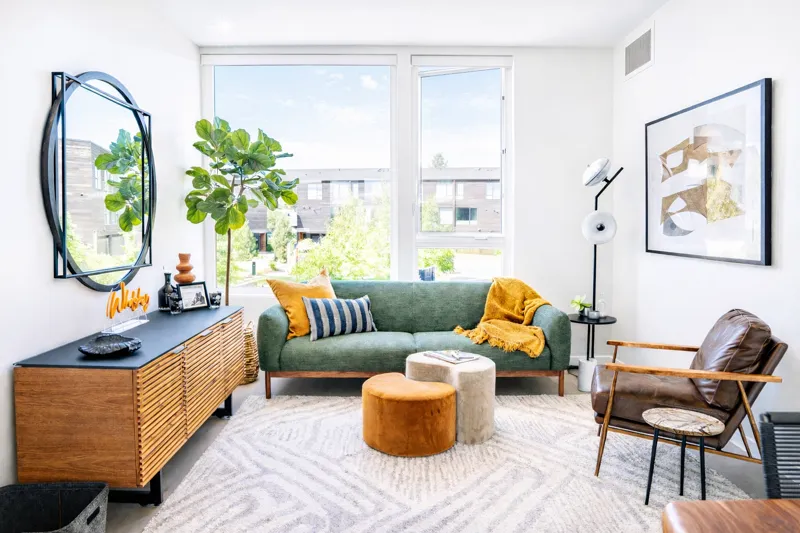 Professionally lit room